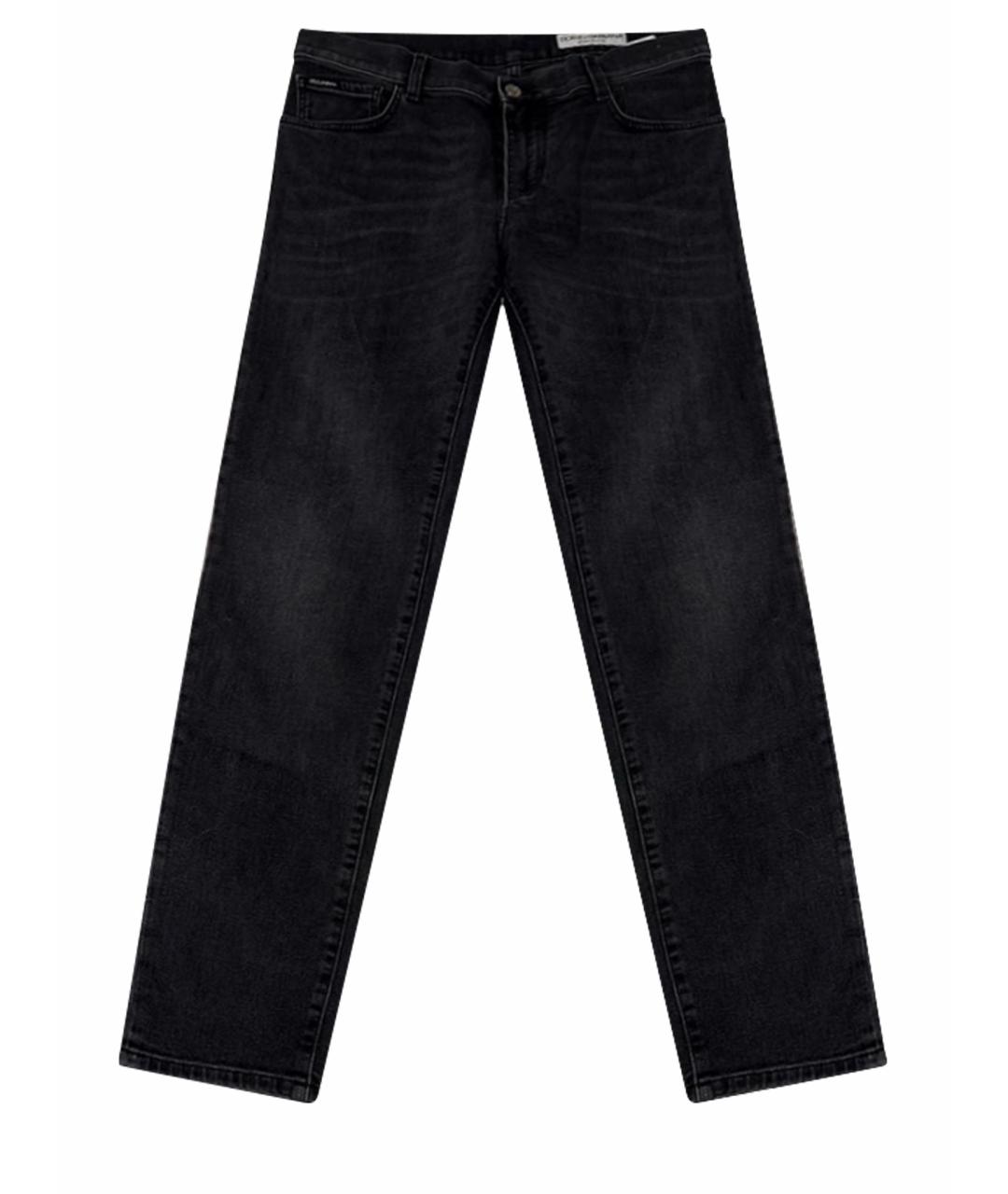 DOLCE&GABBANA Серые хлопковые джинсы скинни, фото 1