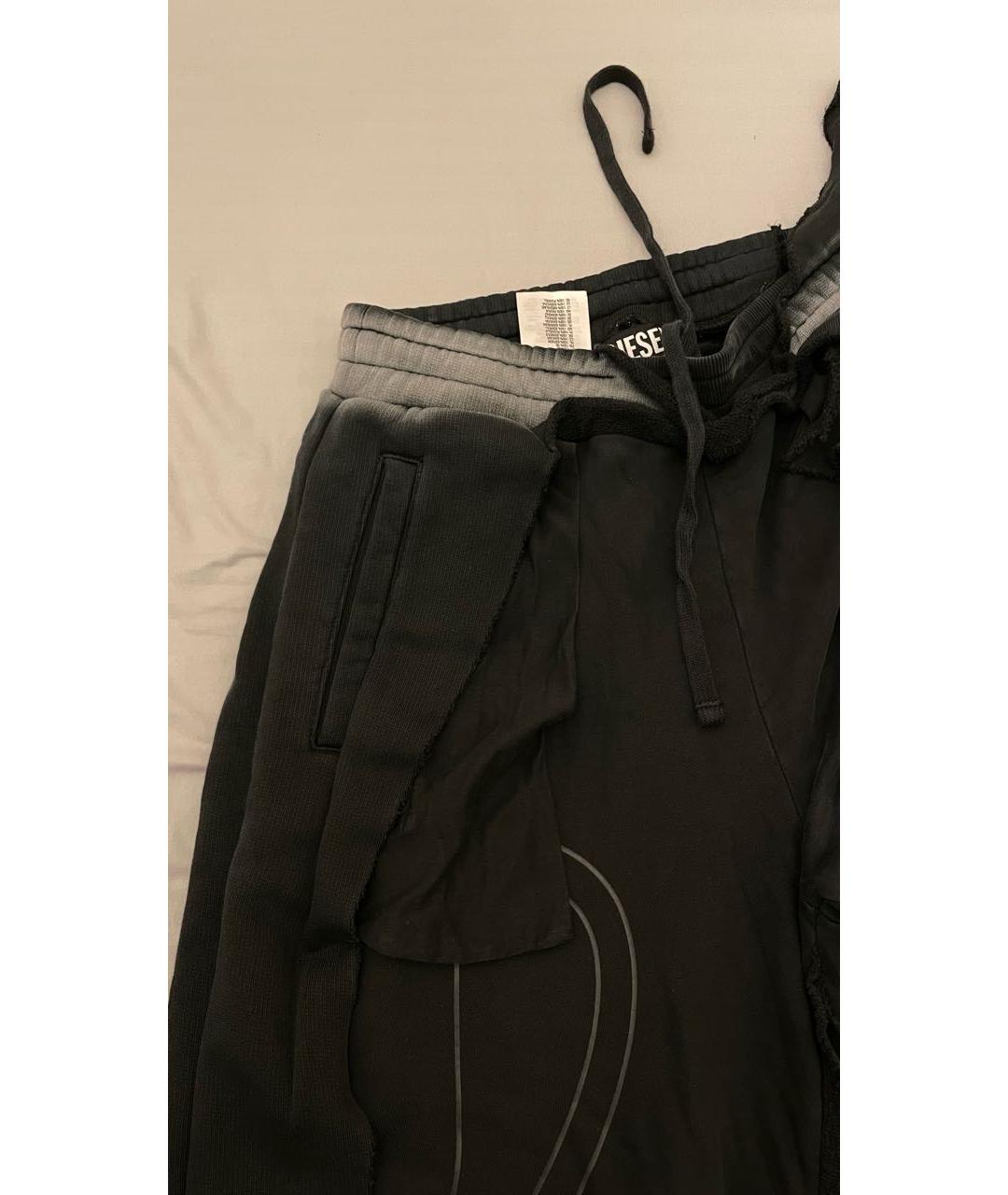 DIESEL Антрацитовые хлопковые повседневные брюки, фото 4