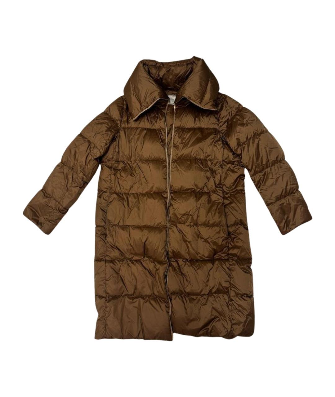 HERNO Коричневый полиэстеровый пуховик, фото 1