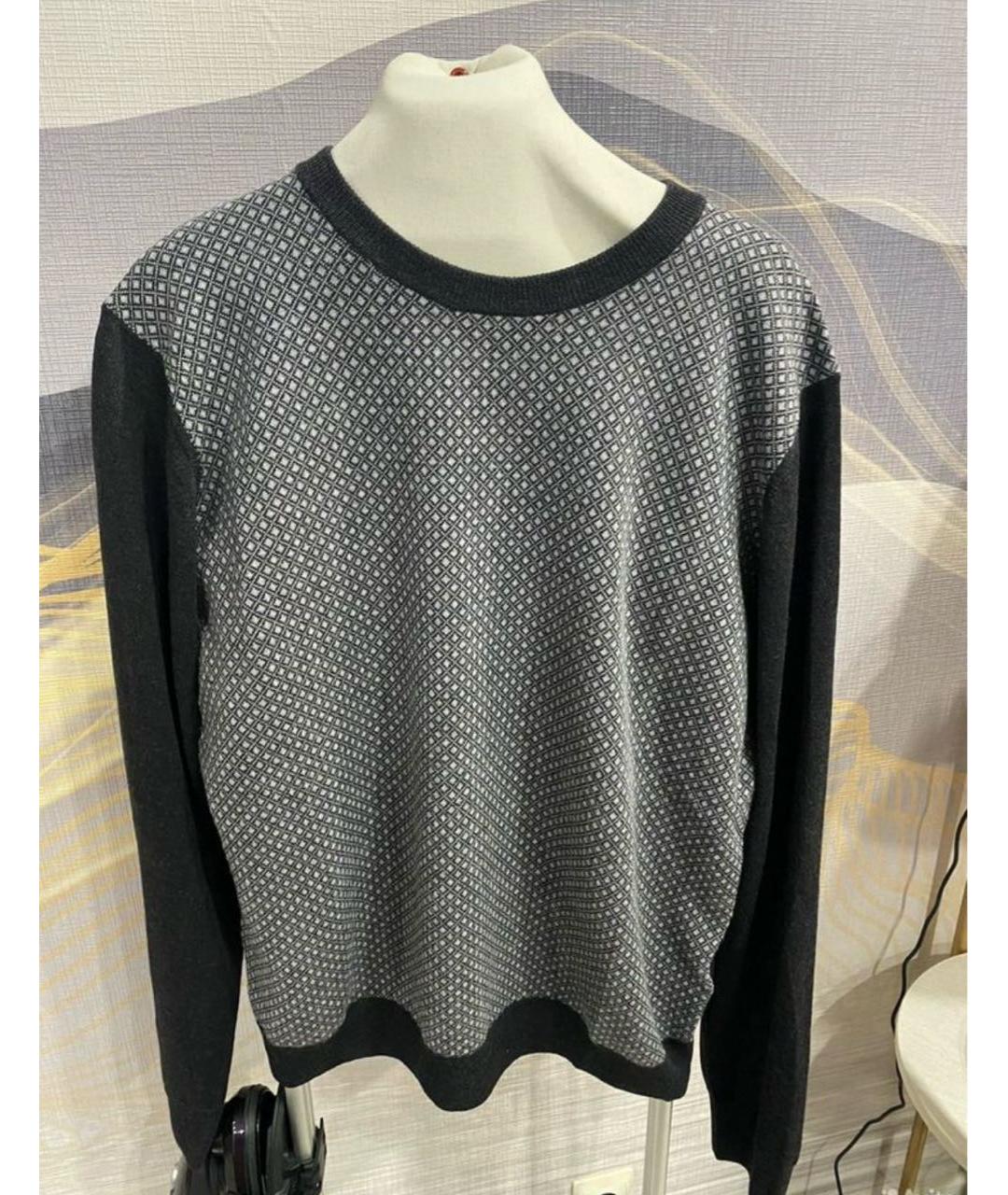 CANALI Серый шерстяной джемпер / свитер, фото 4