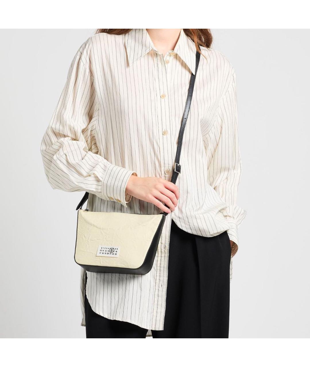 MAISON MARGIELA Бежевая сумка через плечо, фото 6