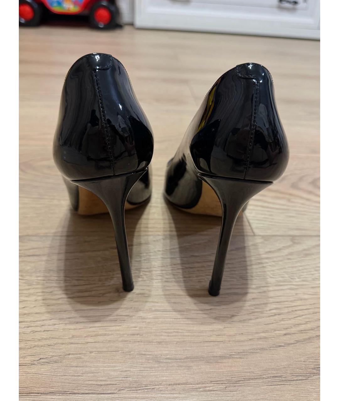 JIMMY CHOO Черные туфли из лакированной кожи, фото 4