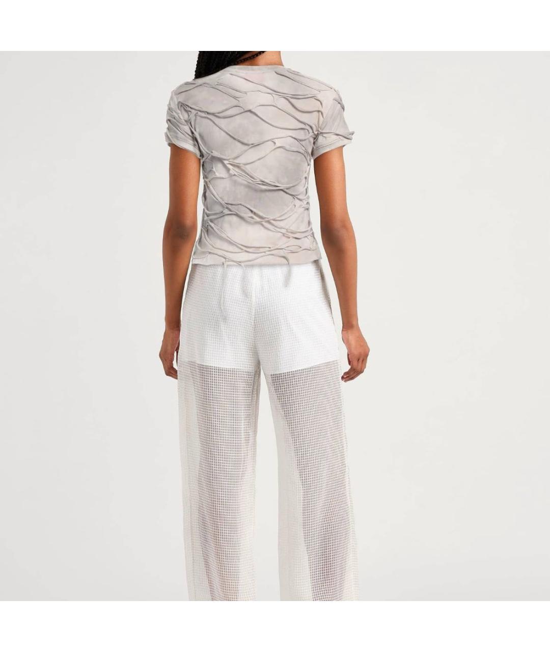 DIESEL Бежевая хлопковая футболка, фото 4