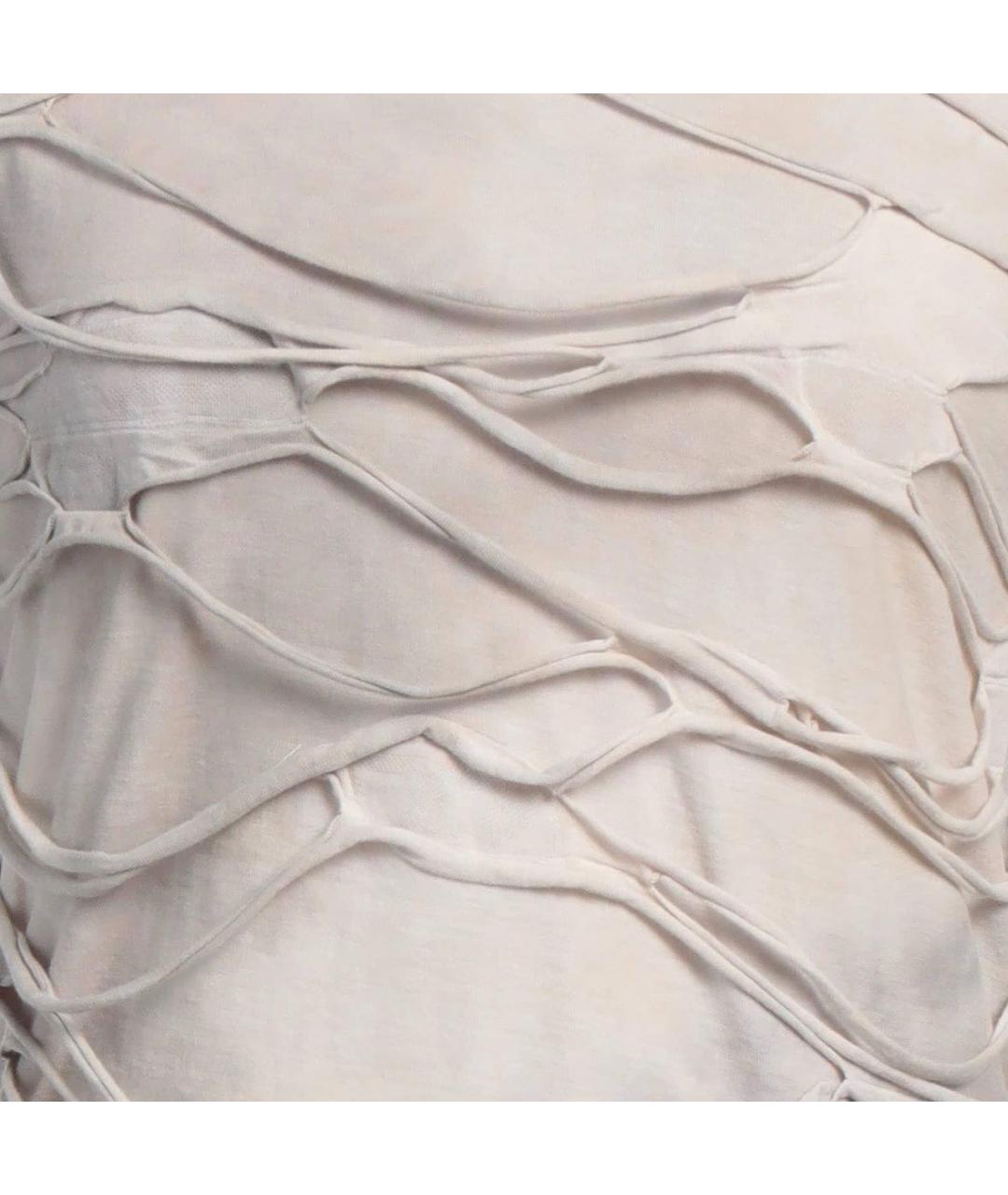 DIESEL Бежевая хлопковая футболка, фото 2