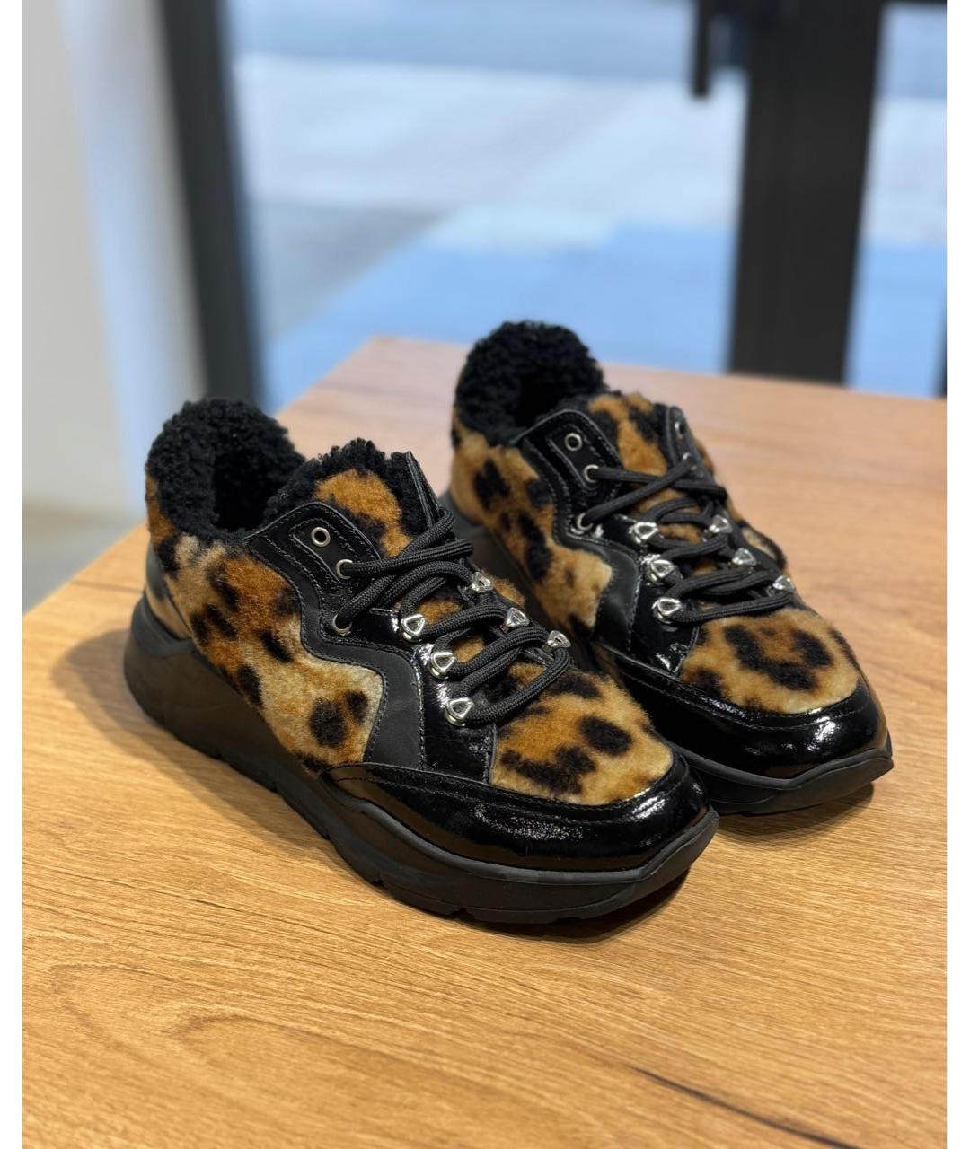 YVES SALOMON Коричневые кожаные кроссовки, фото 2