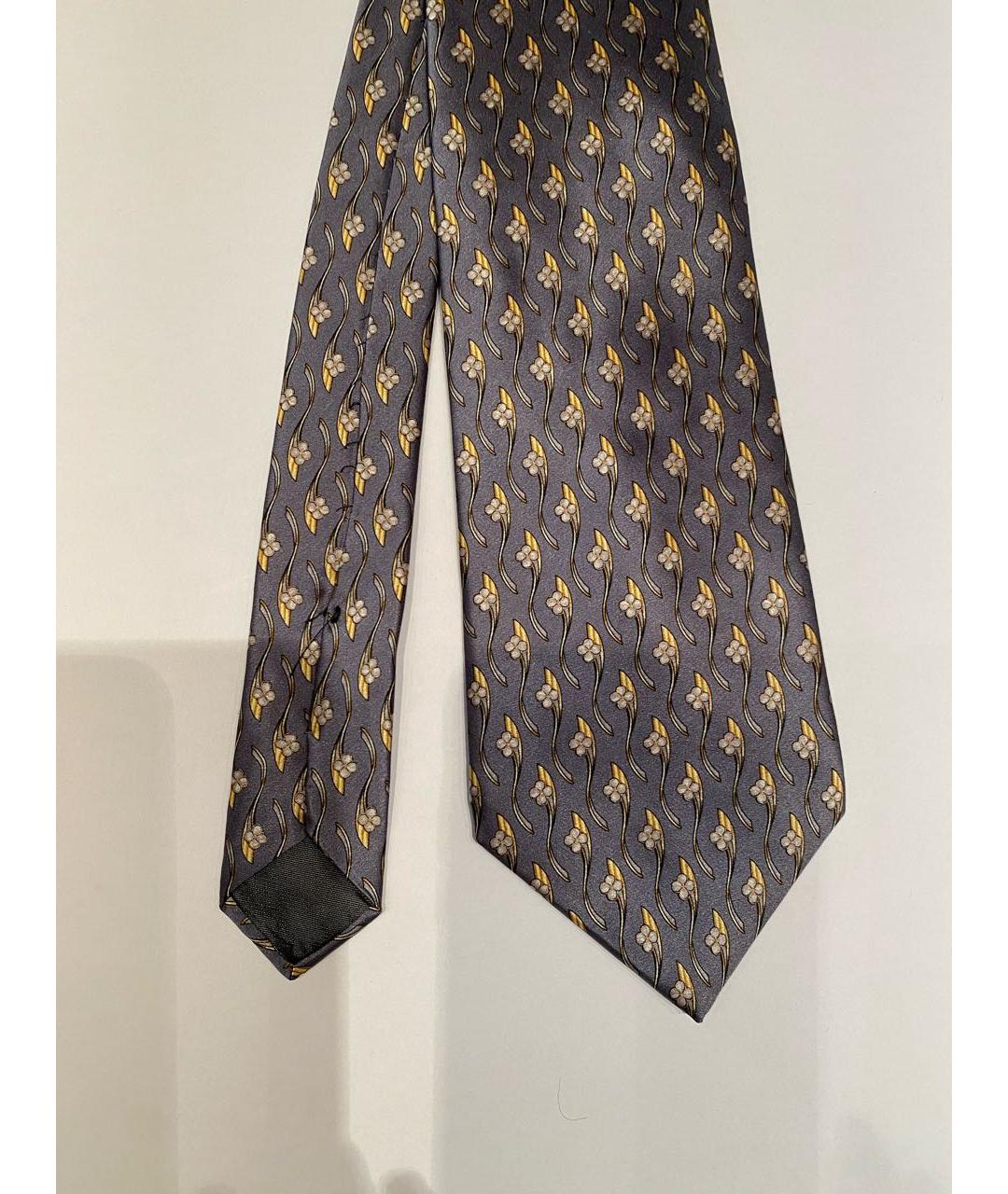 LANVIN Антрацитовый шелковый галстук, фото 2