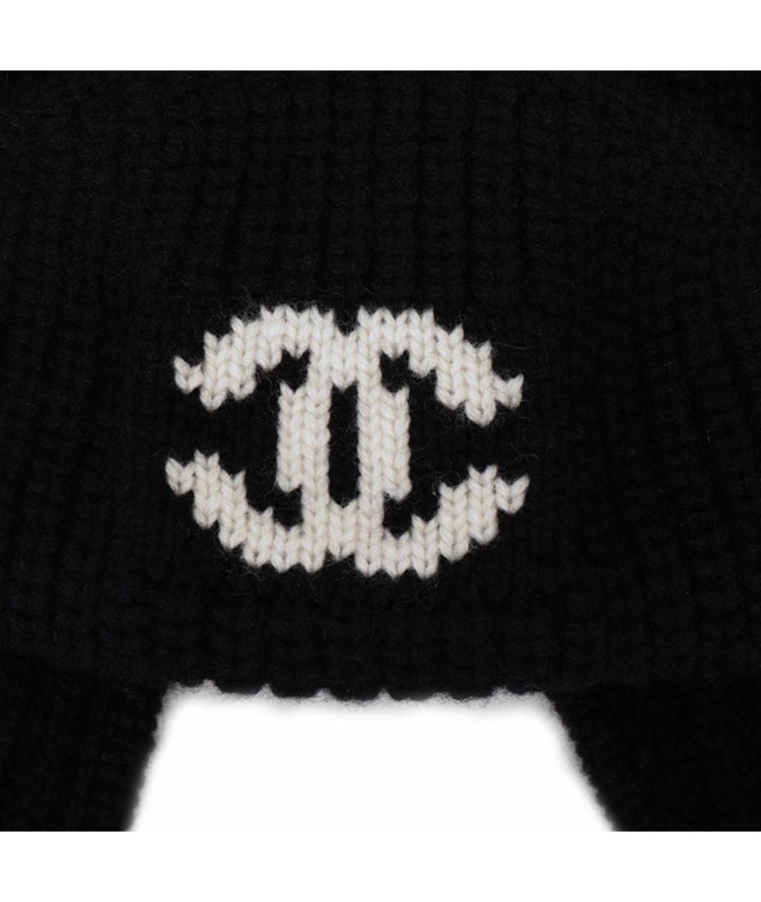 CHANEL Черная шерстяная шапка, фото 5
