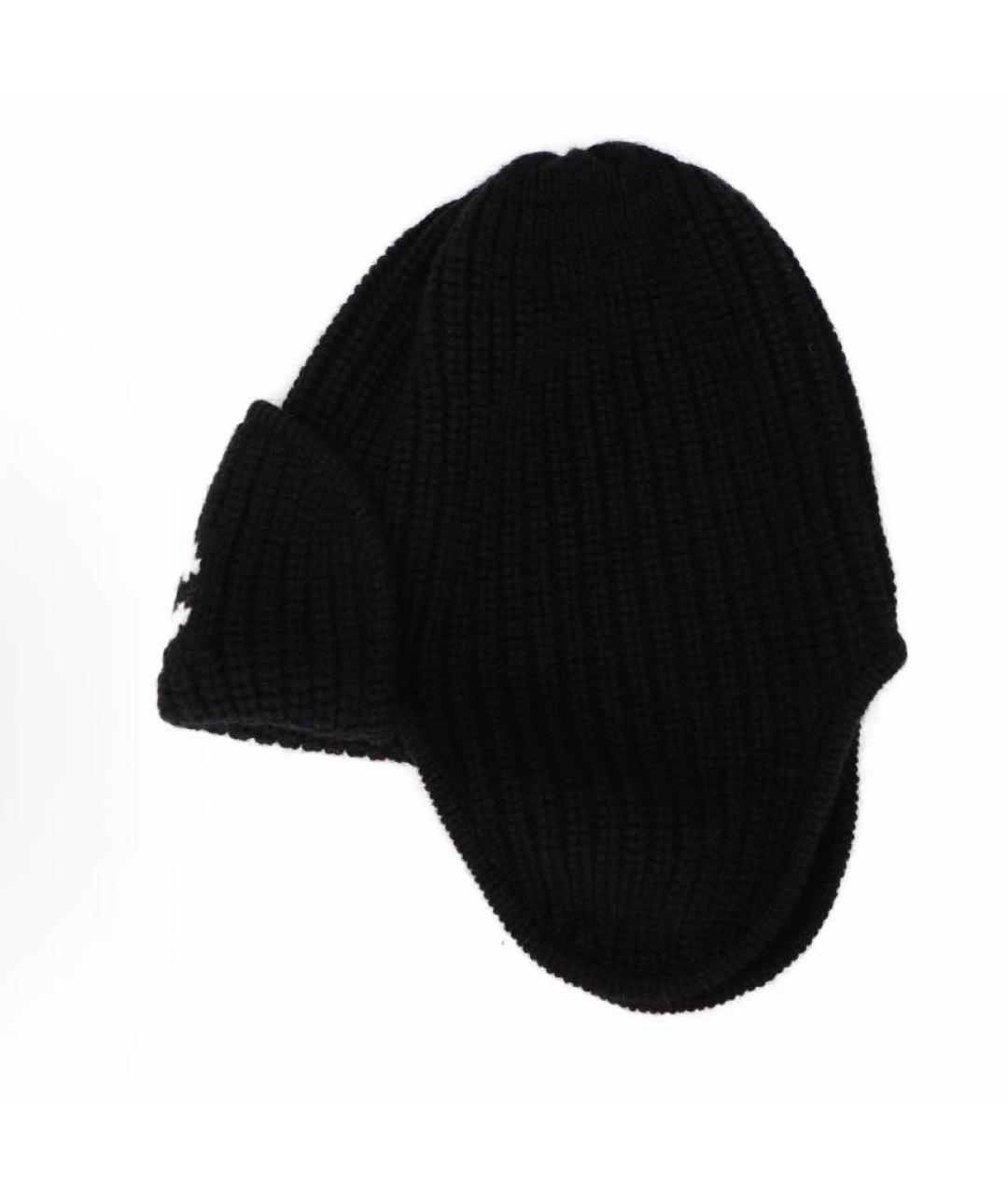 CHANEL Черная шерстяная шапка, фото 4