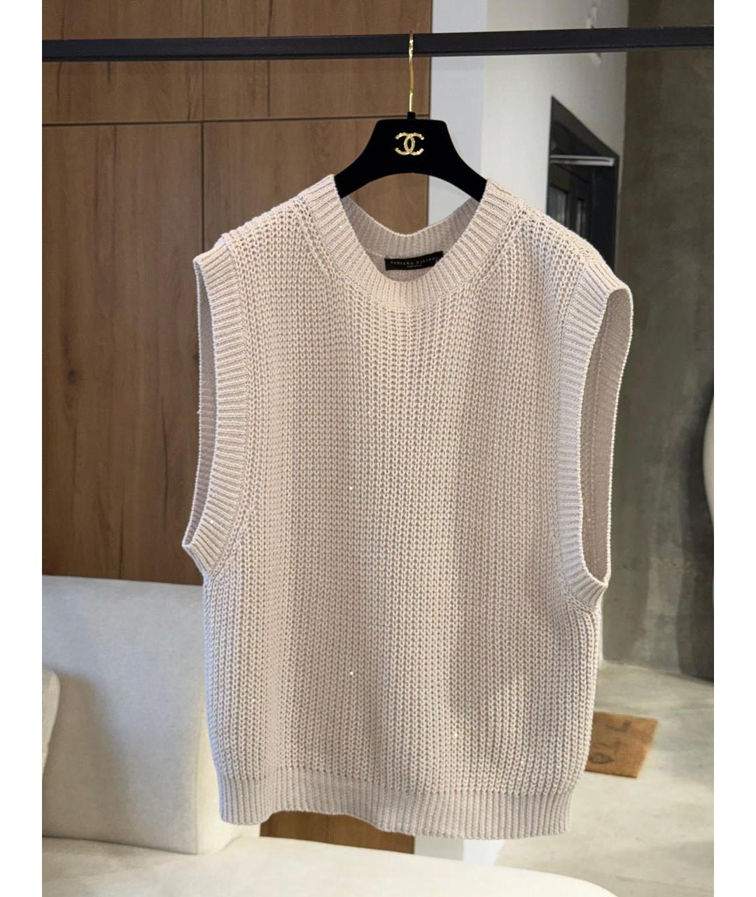 FABIANA FILIPPI Бежевая жилетка, фото 3