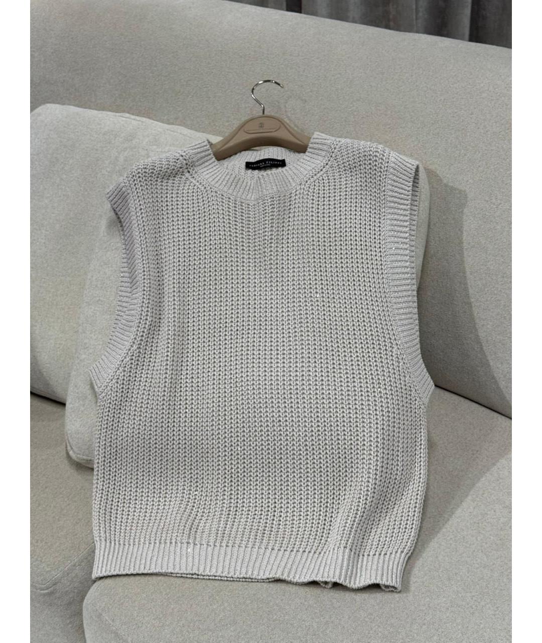 FABIANA FILIPPI Серая жилетка, фото 3