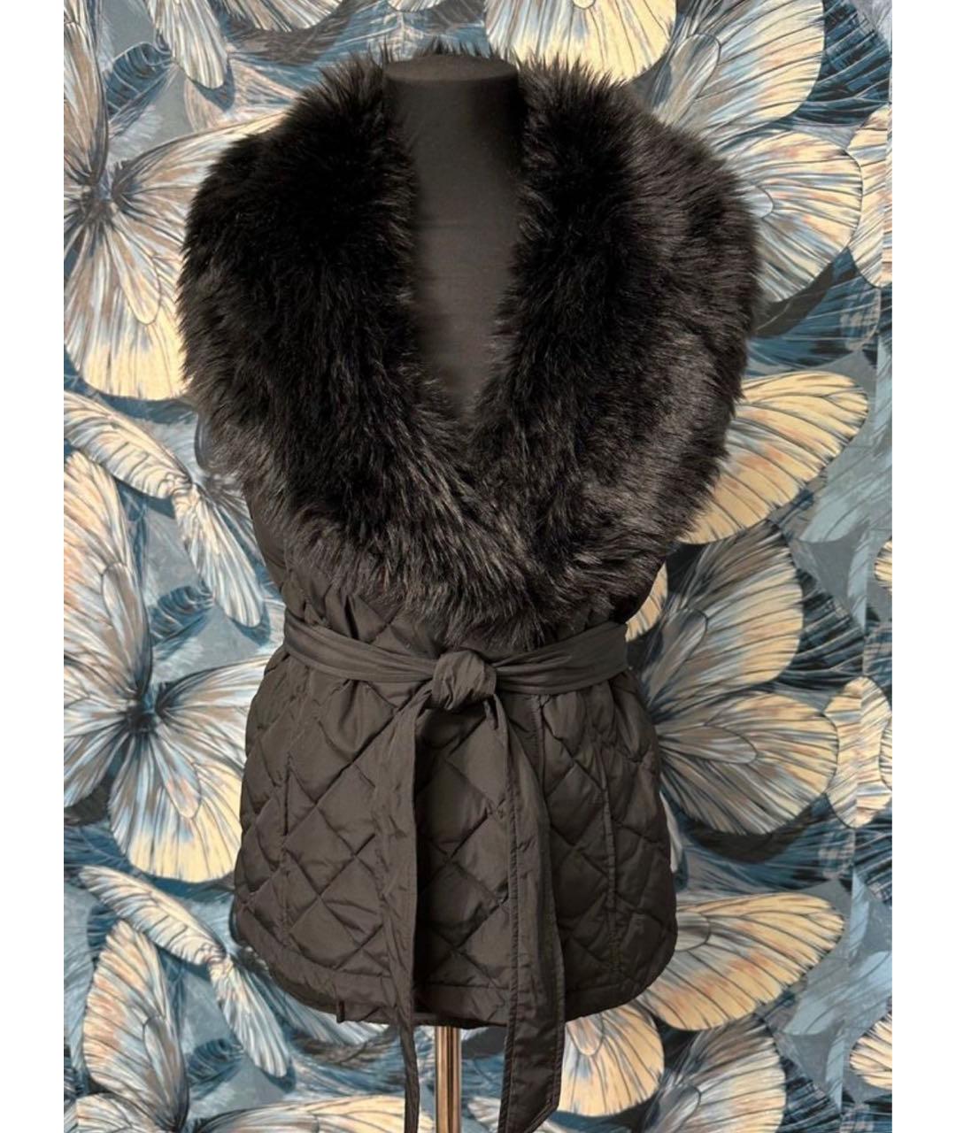 RALPH LAUREN Черный полиэстеровый жилет, фото 8