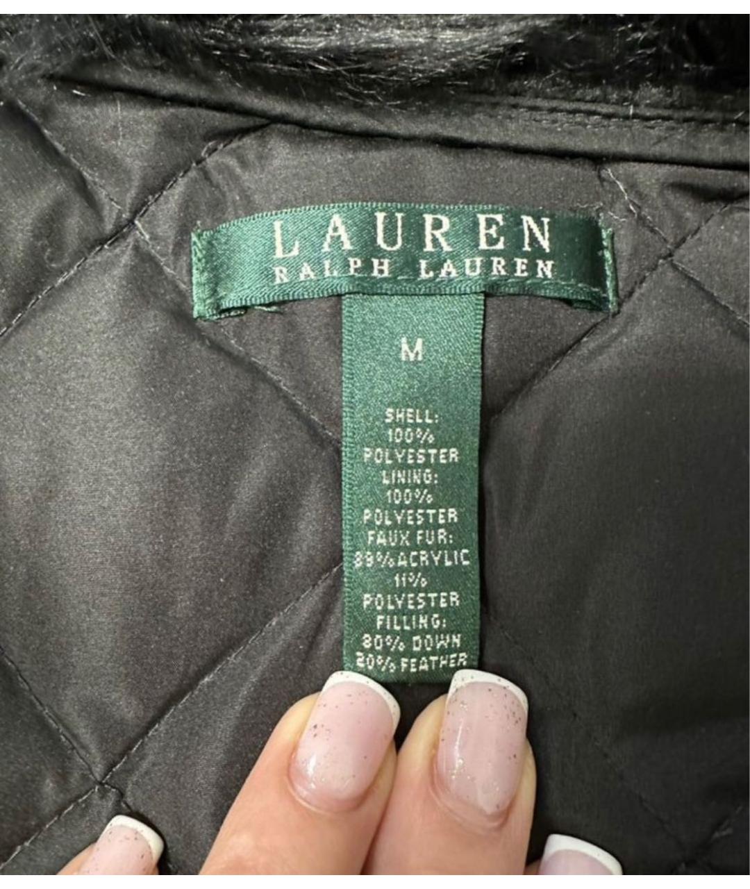 RALPH LAUREN Черный полиэстеровый жилет, фото 3