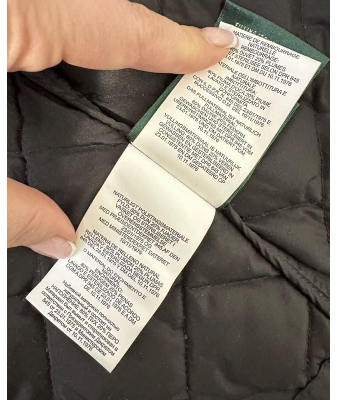 RALPH LAUREN Черный полиэстеровый жилет, фото 6