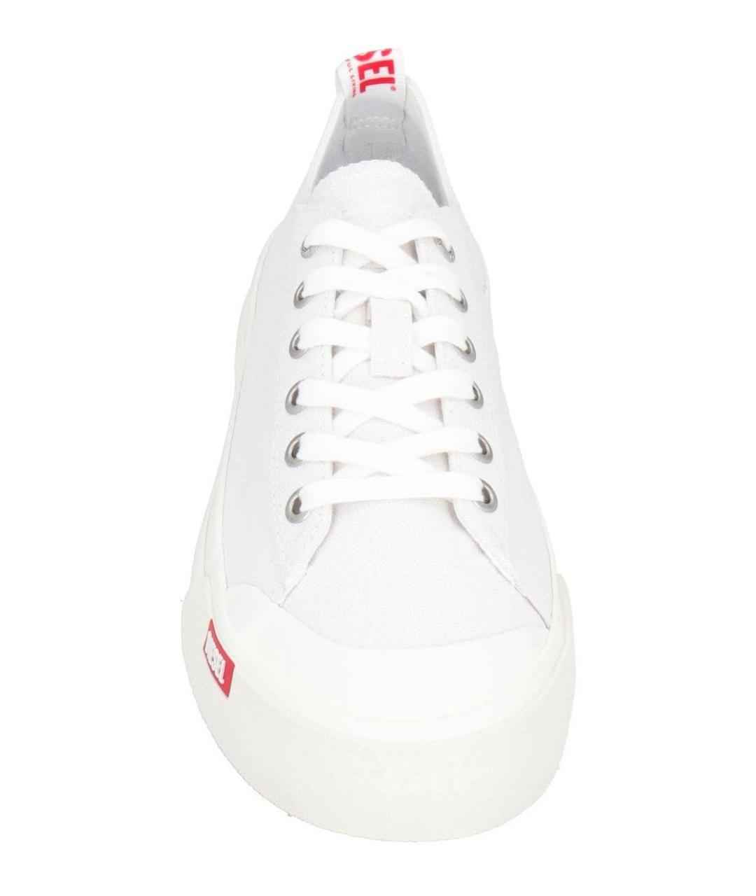 DIESEL Белые текстильные кеды, фото 2