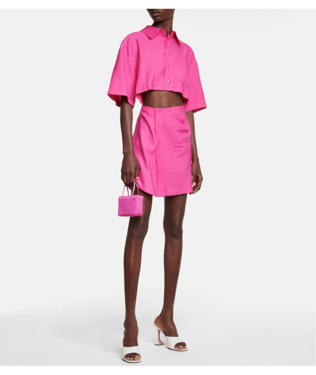 Amina Muaddi Белые кожаные мюли, фото 2