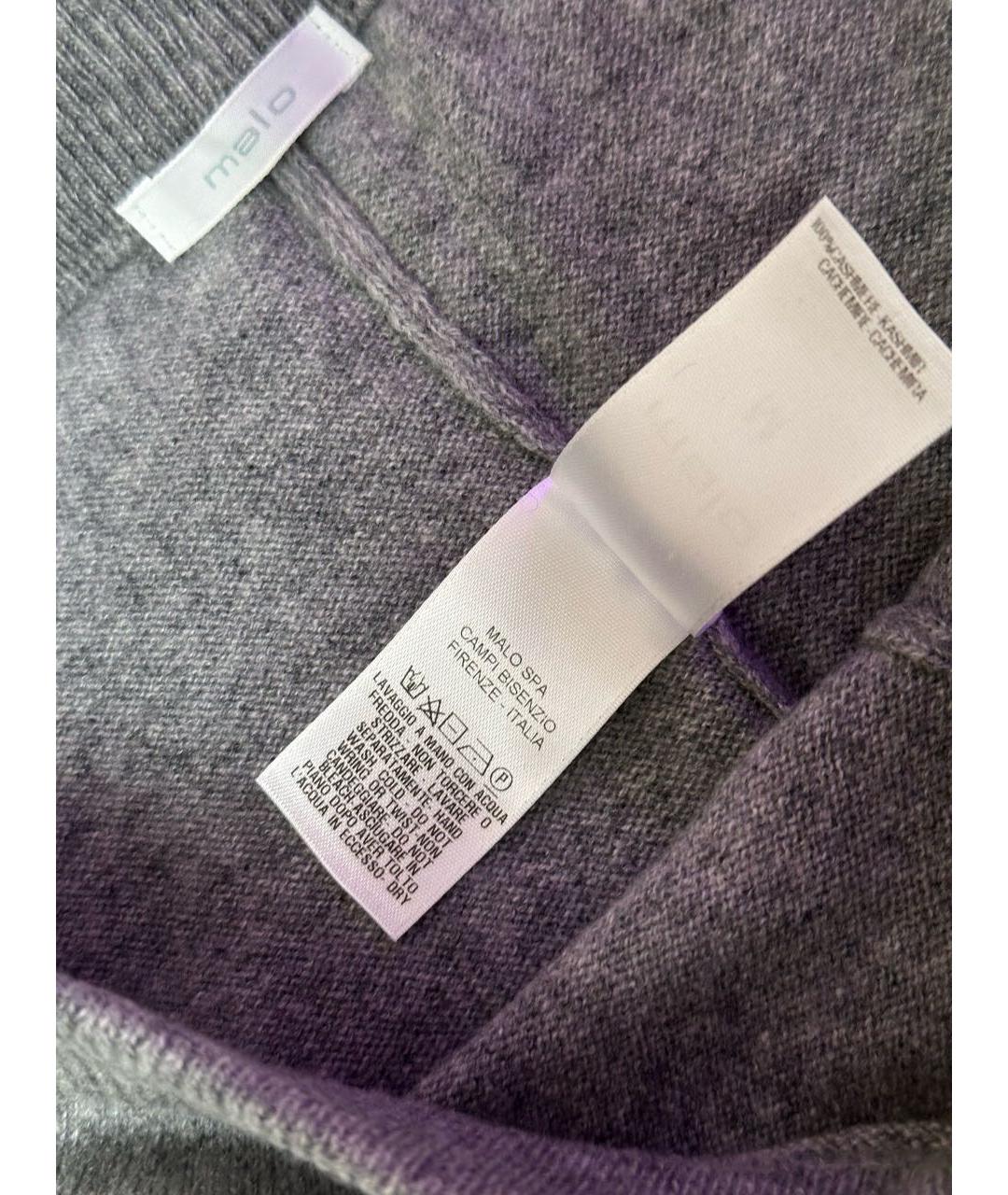 MALO Серые кашемировые леггинсы и велосипедки, фото 6