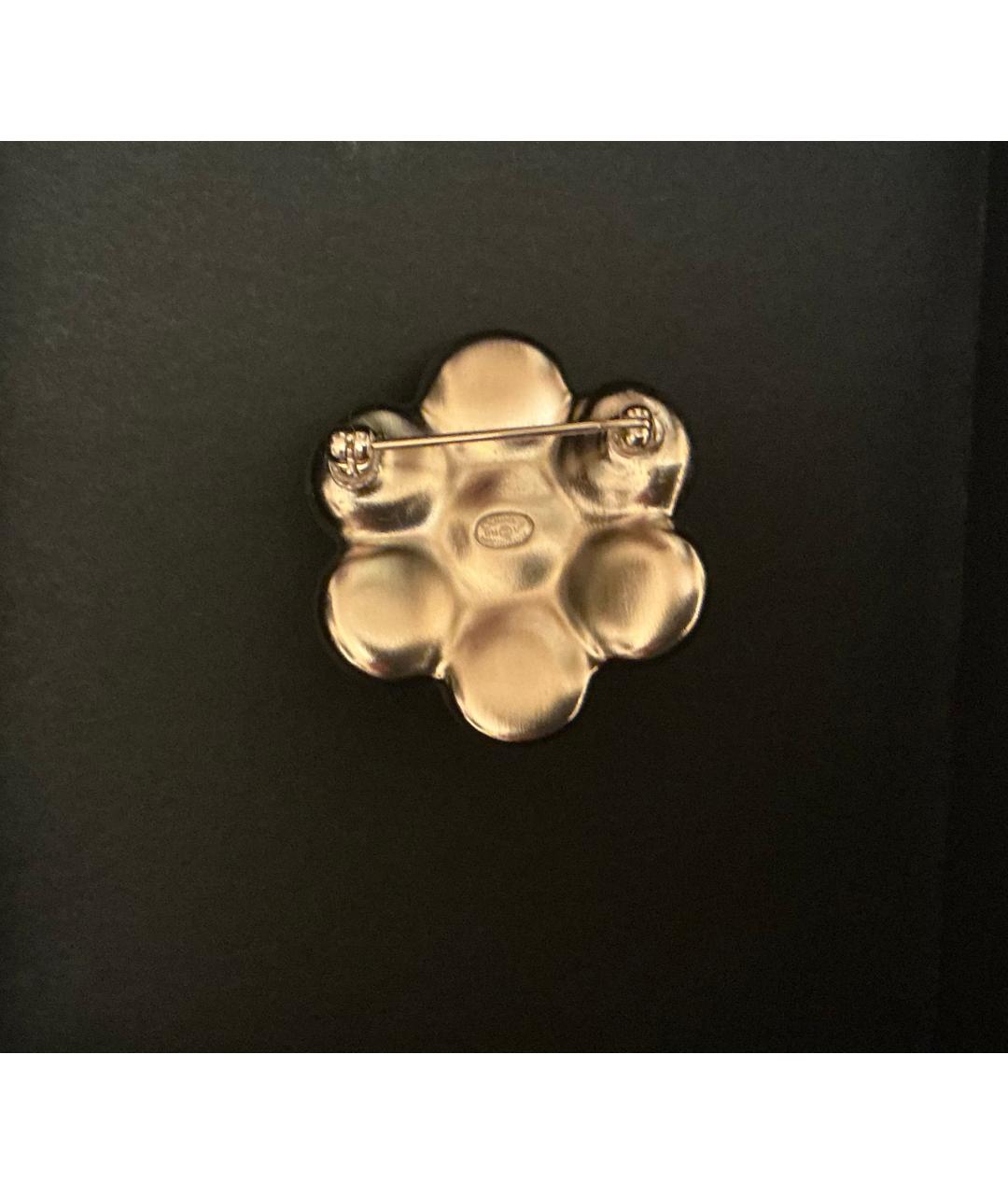 CHANEL Белая металлическая булавка / брошь, фото 2