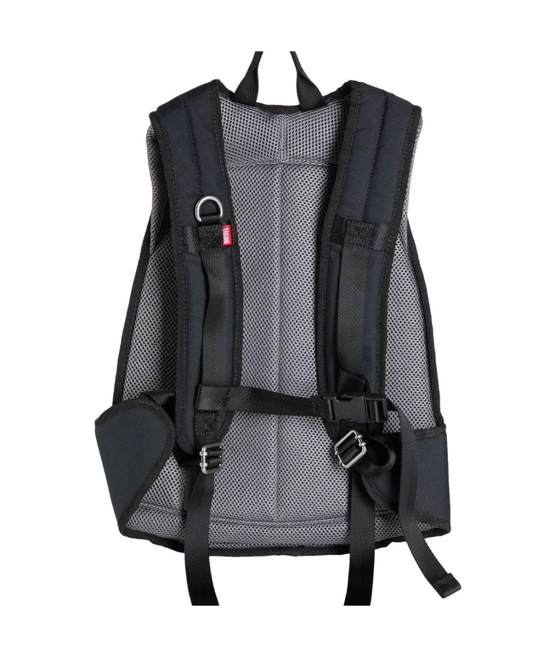 DIESEL Черный синтетический рюкзак, фото 2