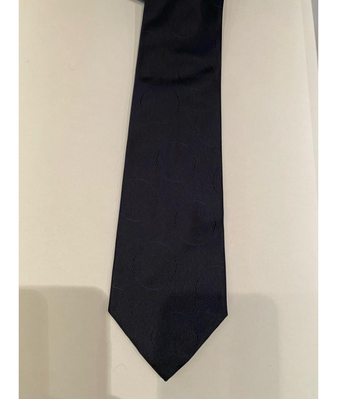 GUCCI Темно-синий шелковый галстук, фото 5