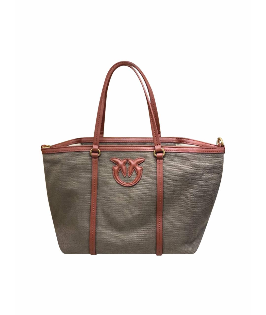 PINKO Хаки сумка тоут, фото 1