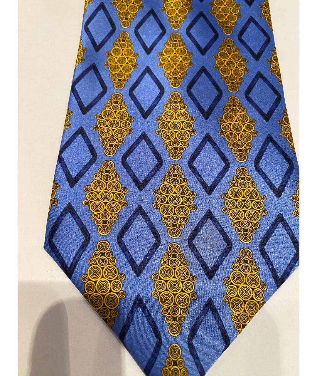 LANVIN Синий шелковый галстук, фото 4