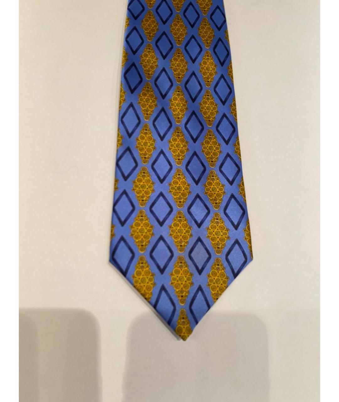 LANVIN Синий шелковый галстук, фото 5