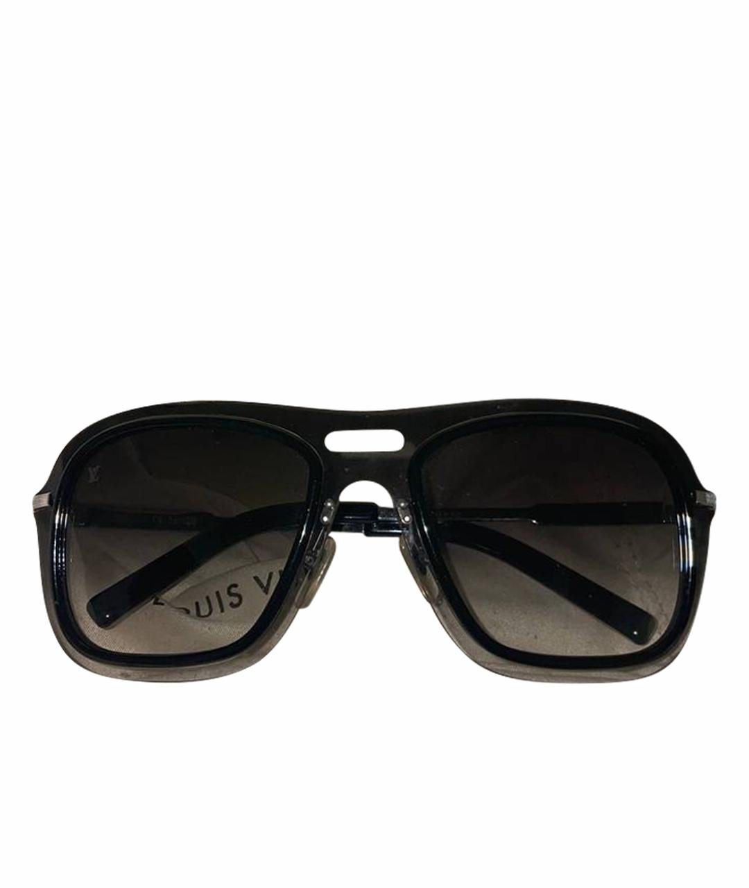 LOUIS VUITTON Черные пластиковые солнцезащитные очки, фото 1