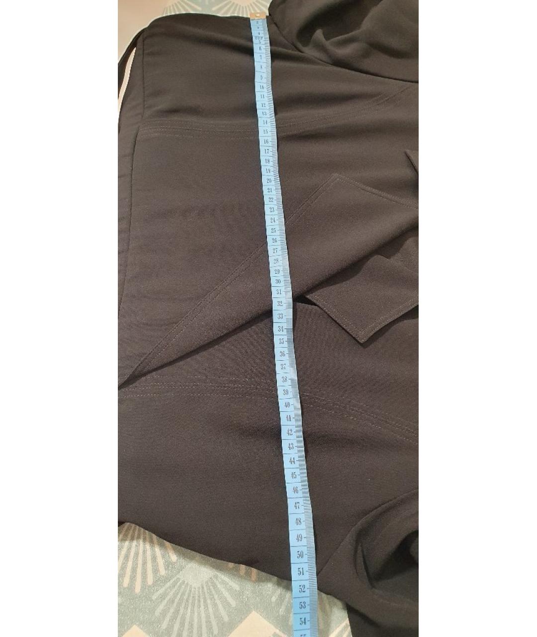 BURBERRY Черное вискозное повседневное платье, фото 7