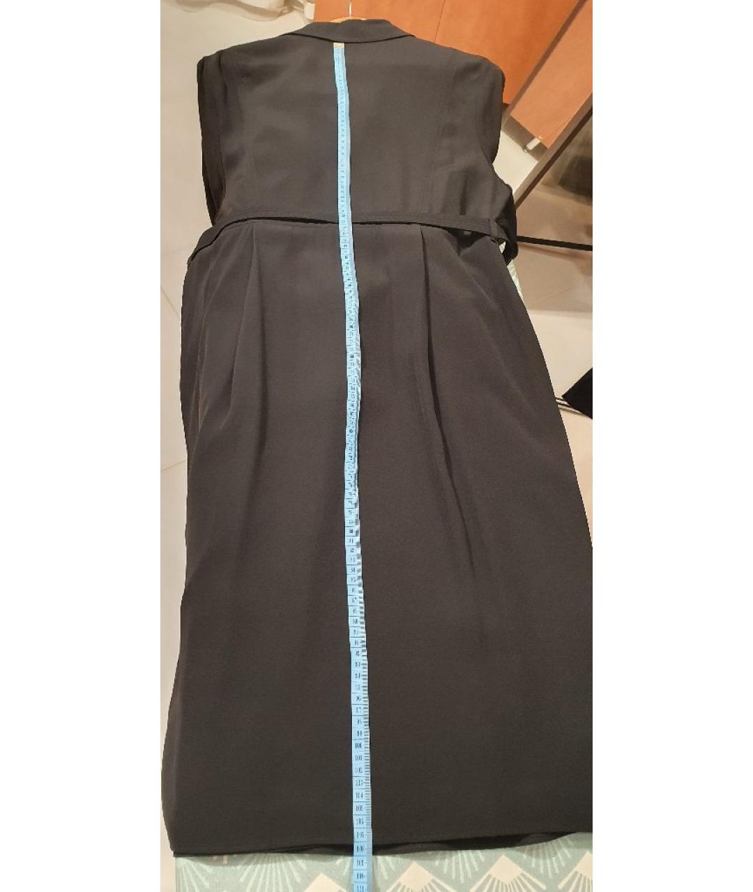 BURBERRY Черное вискозное повседневное платье, фото 8