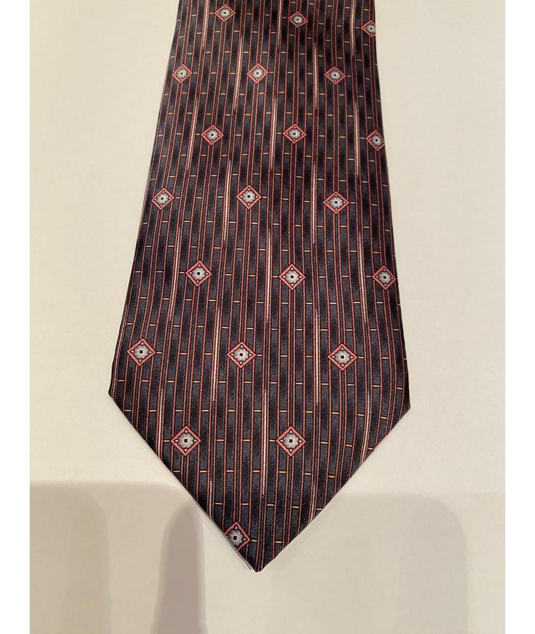 LANVIN Бордовый шелковый галстук, фото 5