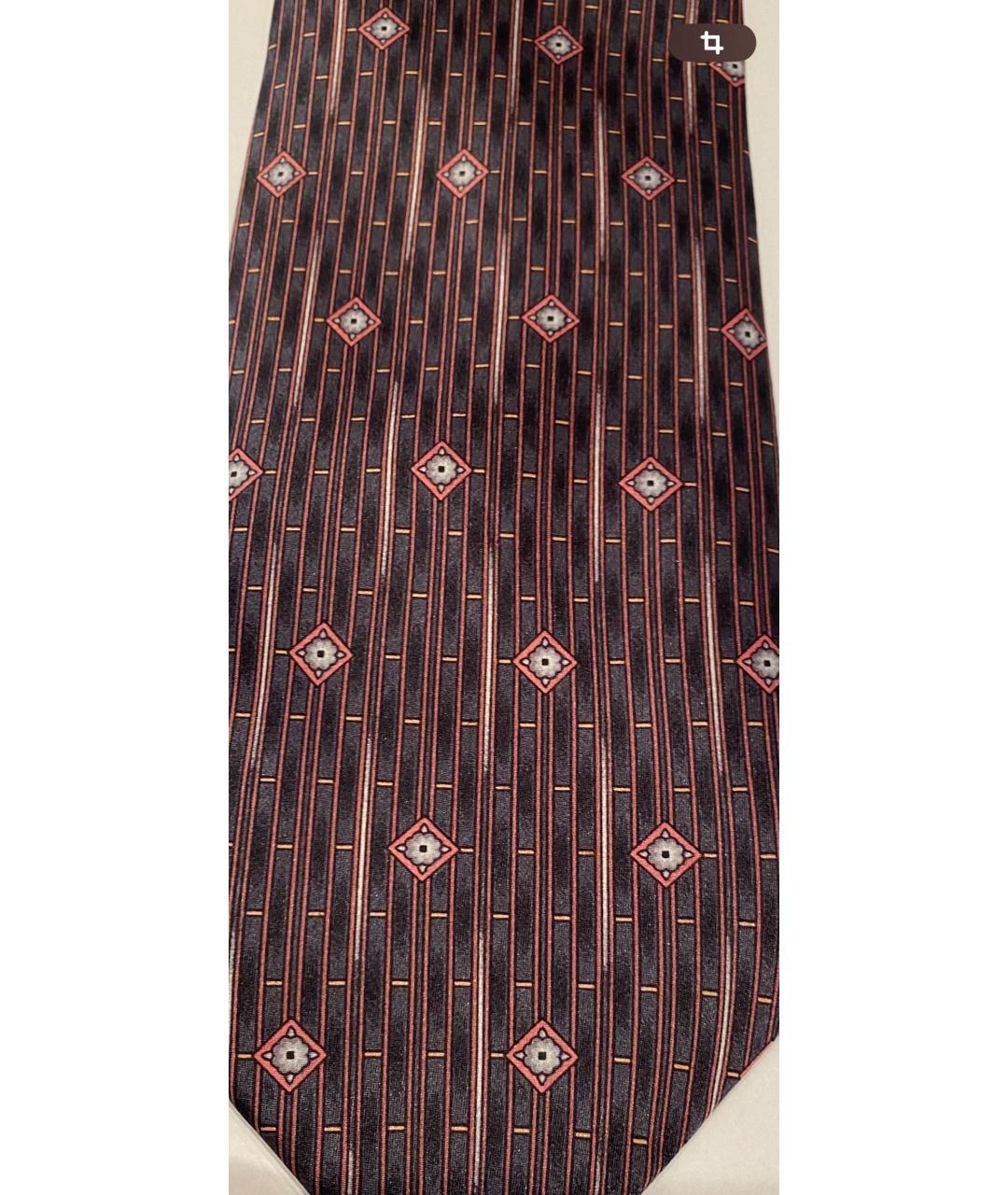 LANVIN Бордовый шелковый галстук, фото 4