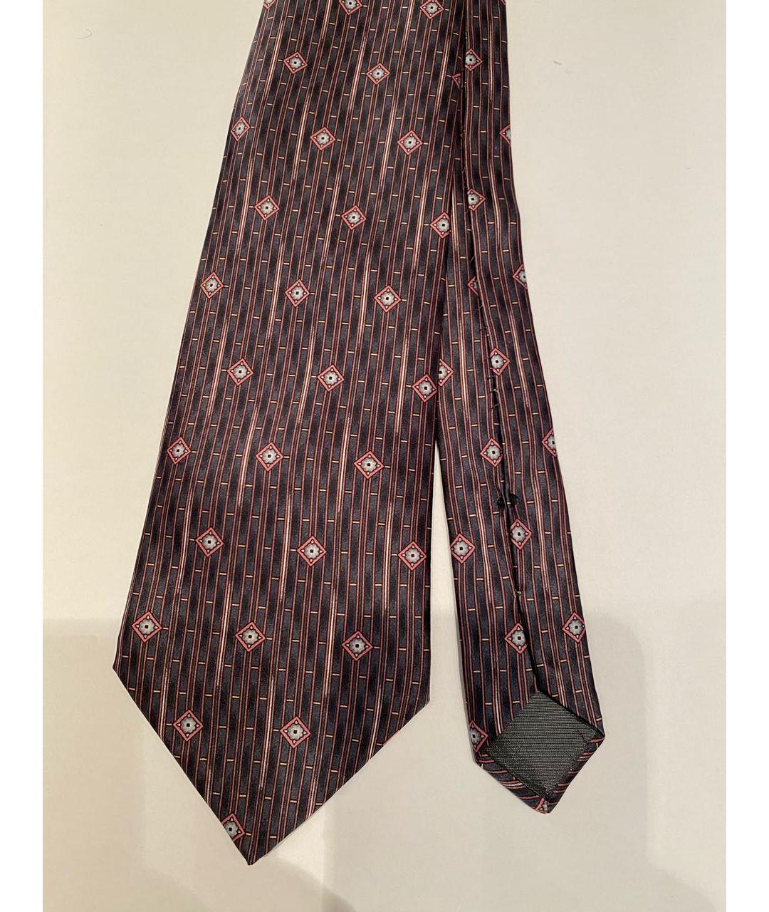 LANVIN Бордовый шелковый галстук, фото 2