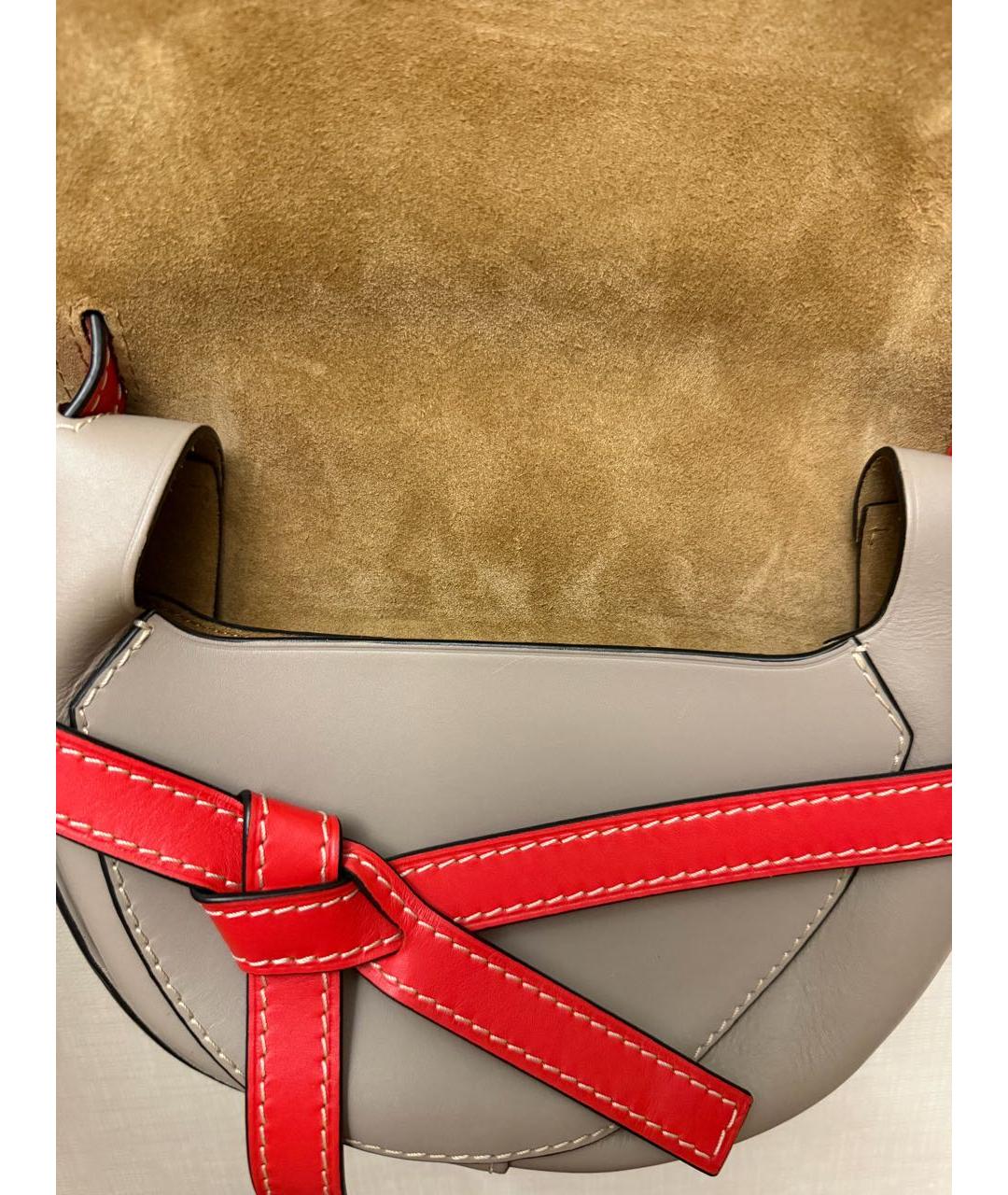 LOEWE Белая кожаная сумка через плечо, фото 2