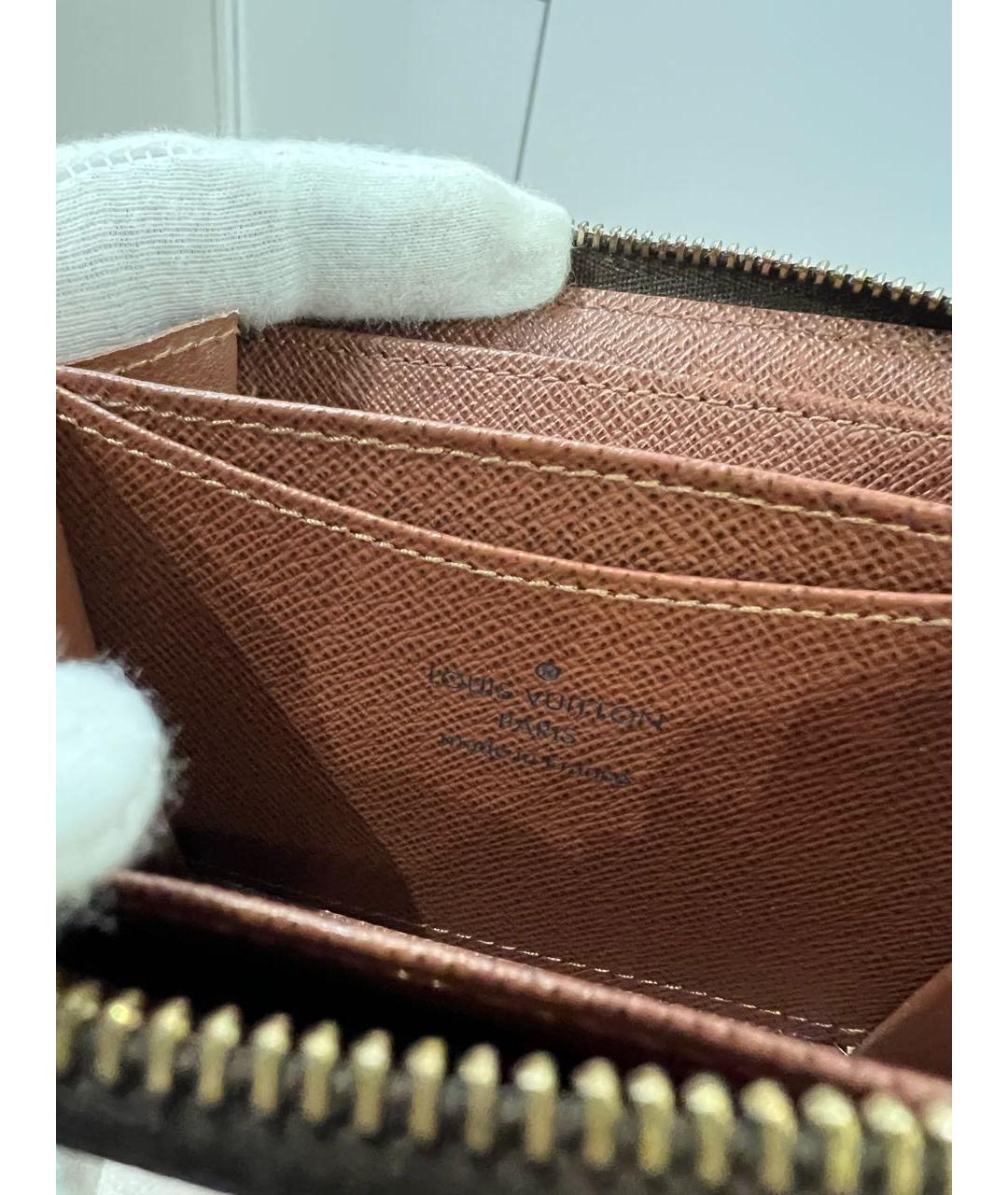 LOUIS VUITTON Коричневый кошелек, фото 4