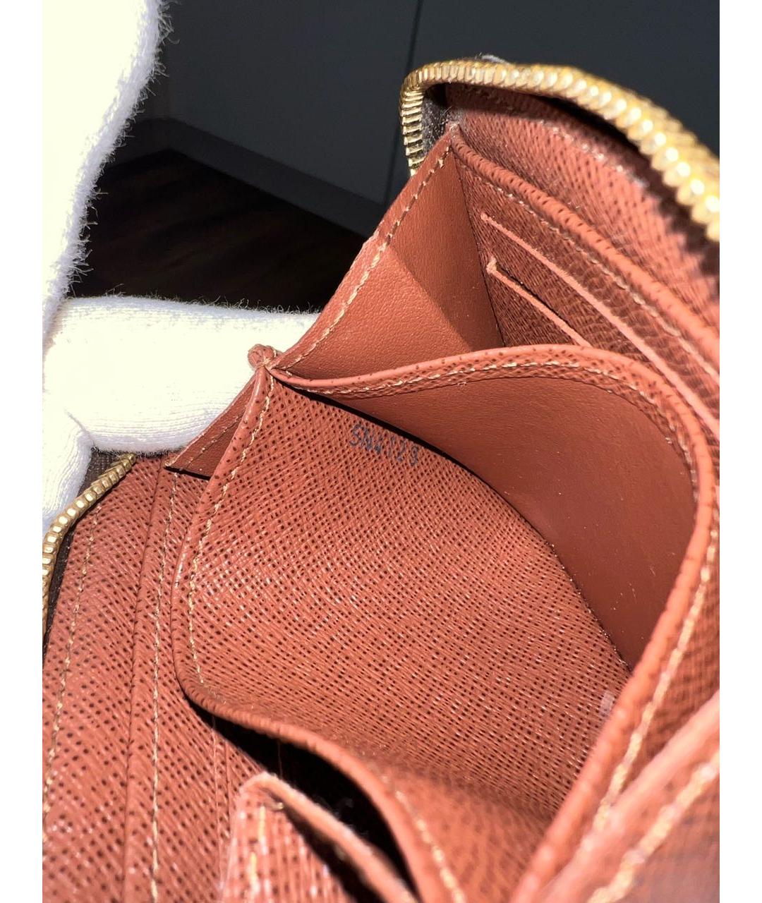 LOUIS VUITTON Коричневый кошелек, фото 5