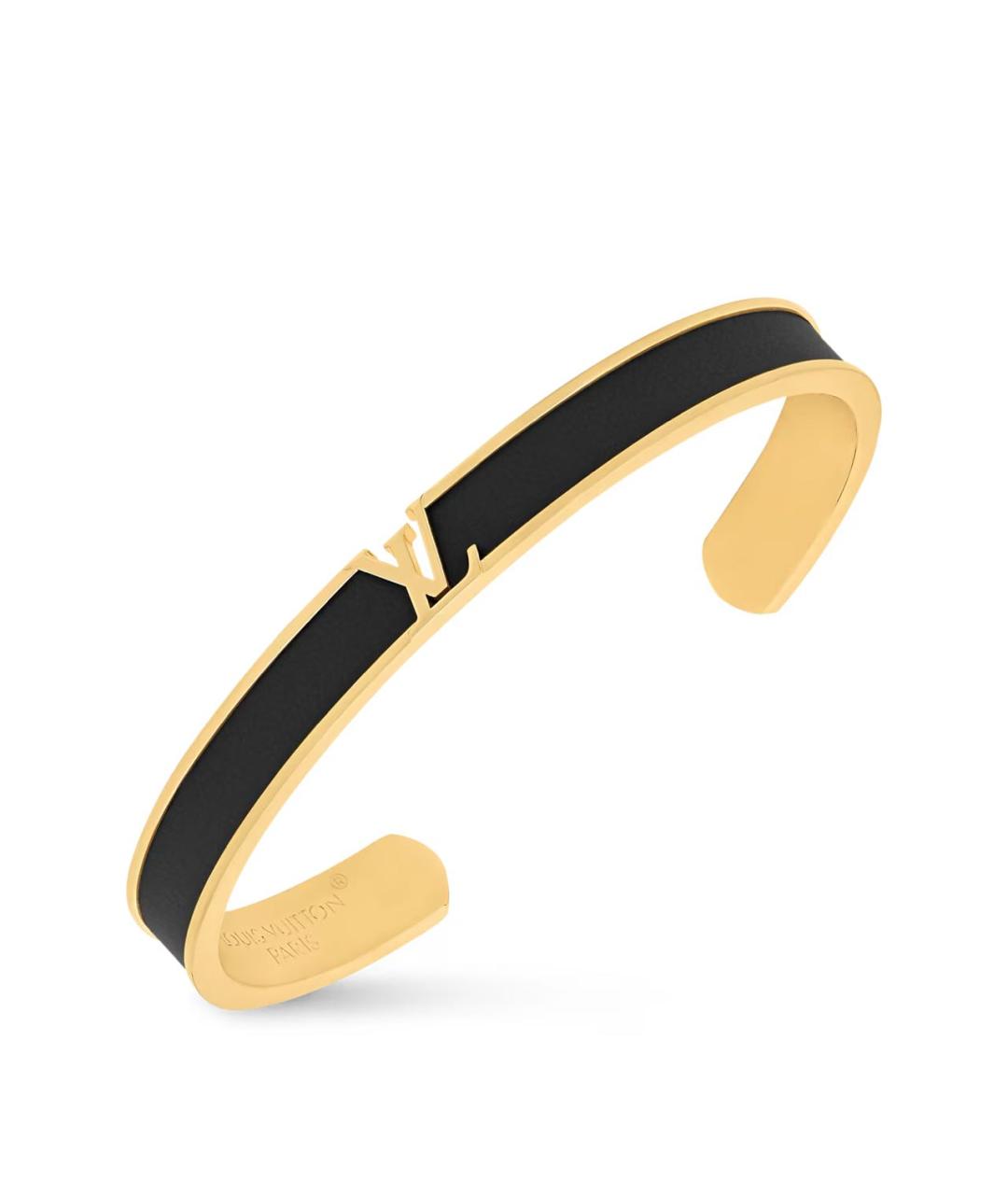 LOUIS VUITTON Черный металлический браслет, фото 1