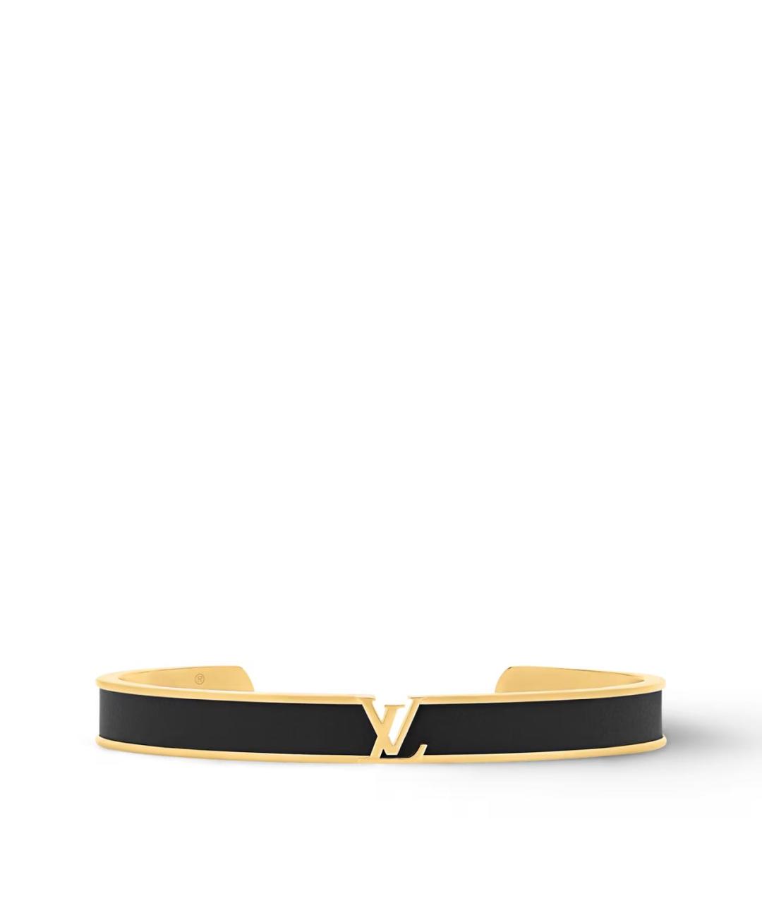 LOUIS VUITTON Черный металлический браслет, фото 2