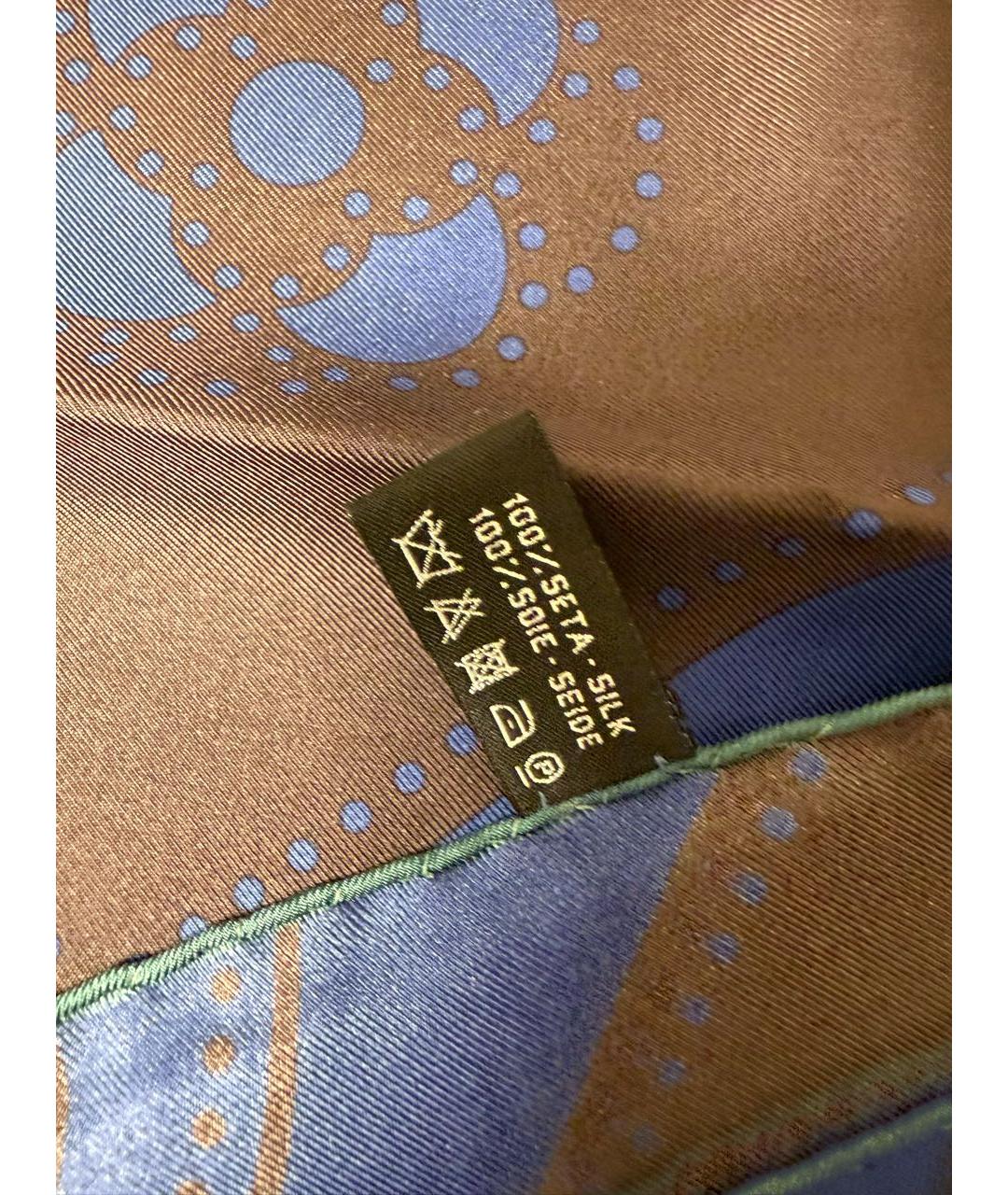 CHANEL Черный шелковый платок, фото 7