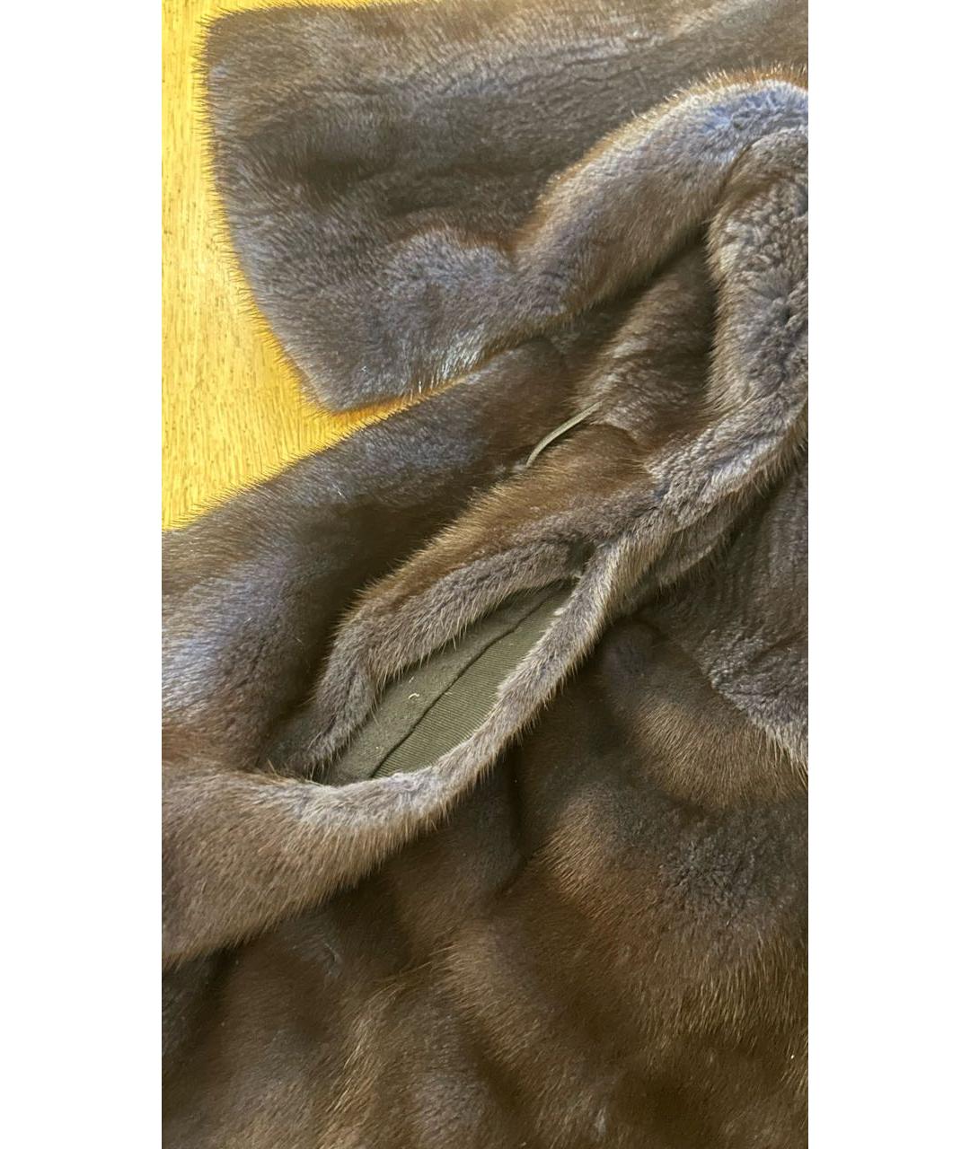 BRASCHI Темно-синяя меховая шуба, фото 7