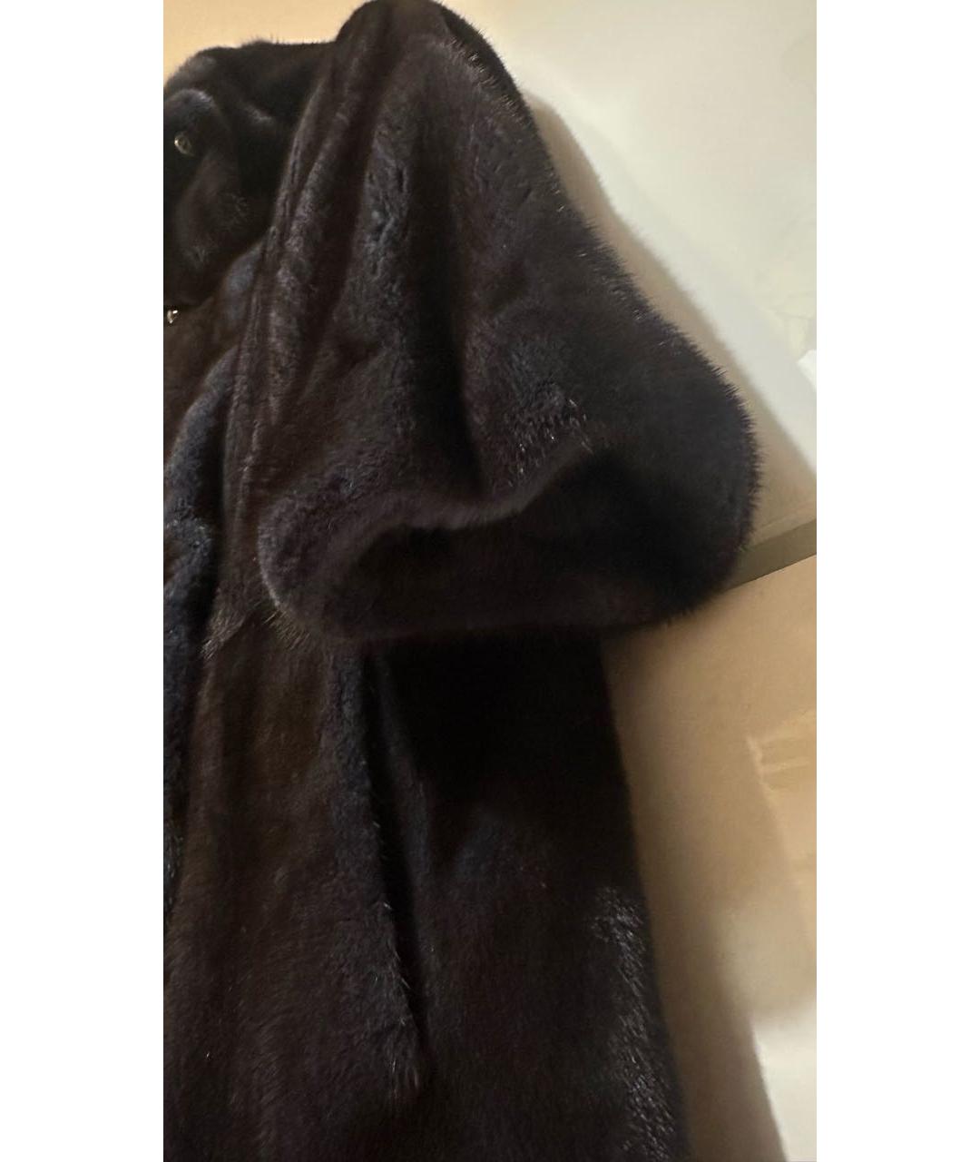 BRASCHI Темно-синяя меховая шуба, фото 6