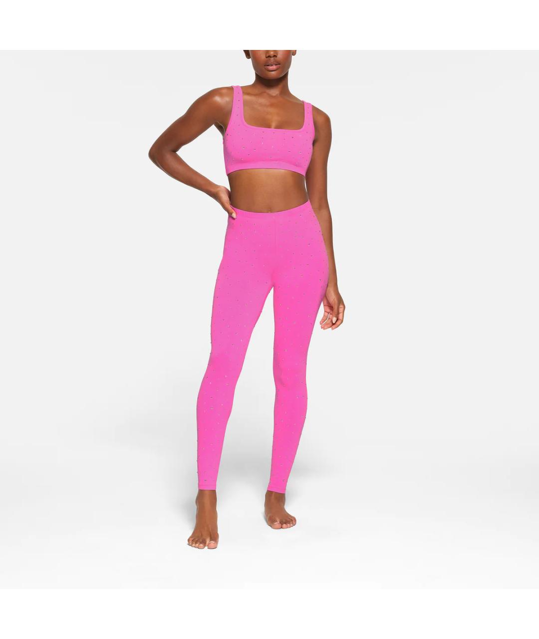 SKIMS Розовые леггинсы и велосипедки, фото 2