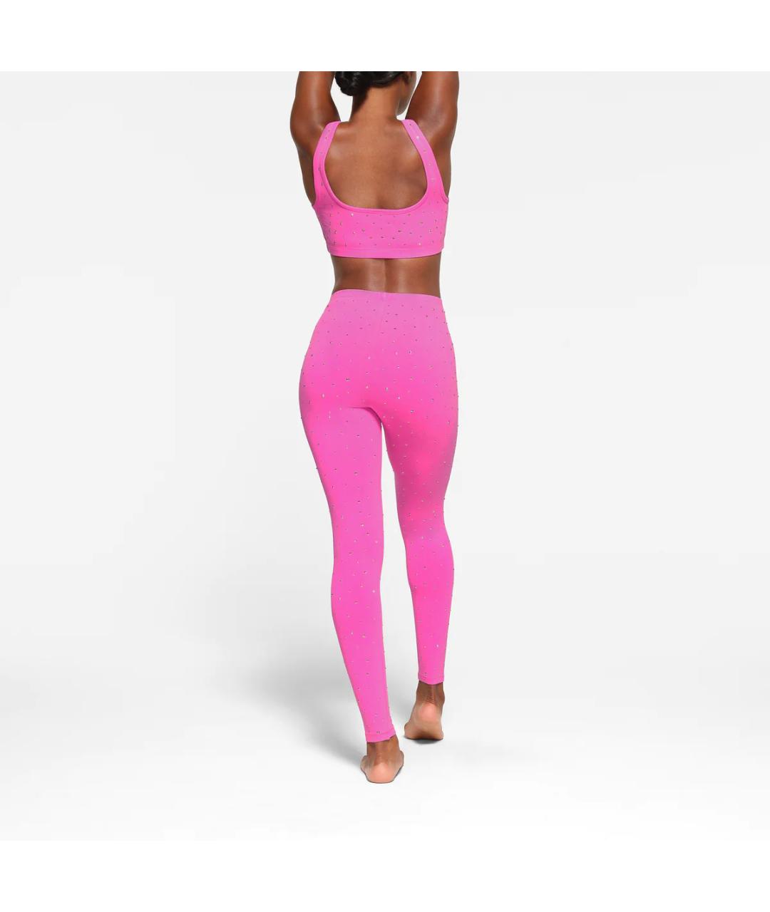 SKIMS Розовые леггинсы и велосипедки, фото 3