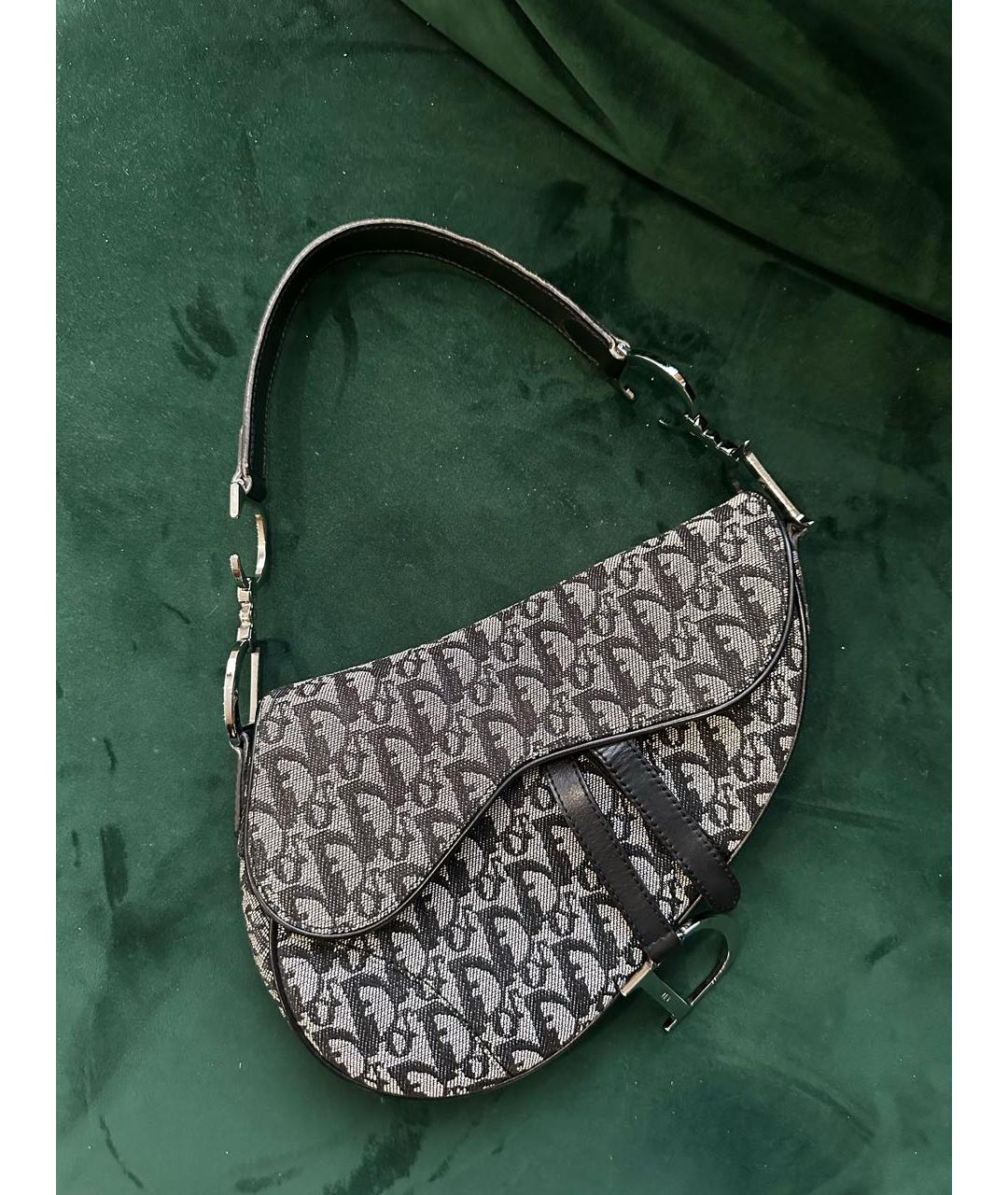 CHRISTIAN DIOR Серая сумка с короткими ручками, фото 2