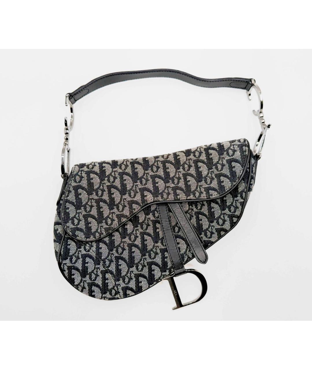 CHRISTIAN DIOR Серая сумка с короткими ручками, фото 6