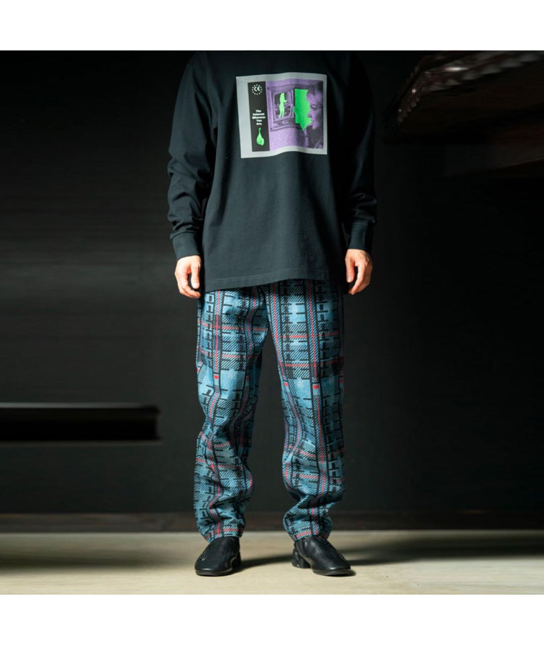 CAV EMPT Синие прямые брюки, фото 3