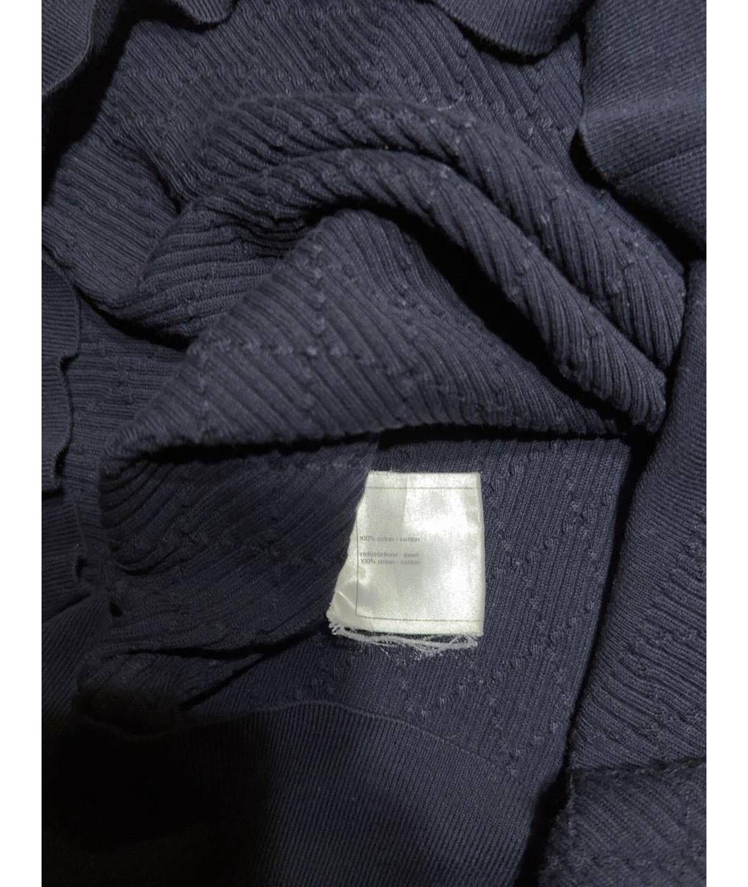 CHANEL Темно-синяя хлопковая майка, фото 3