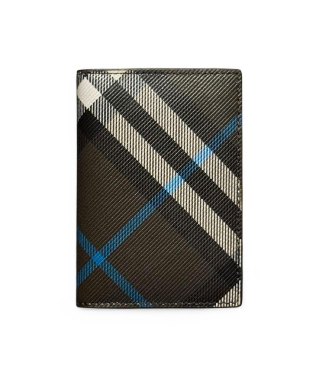 BURBERRY Черный кожаный кардхолдер, фото 1