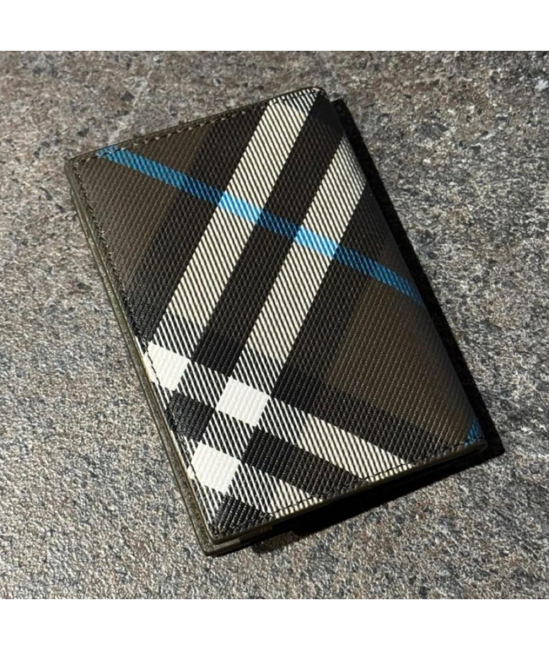 BURBERRY Коричневый кожаный кардхолдер, фото 5