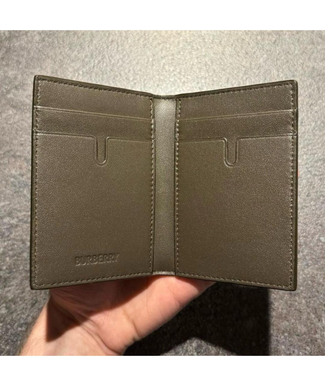 BURBERRY Коричневый кожаный кардхолдер, фото 6