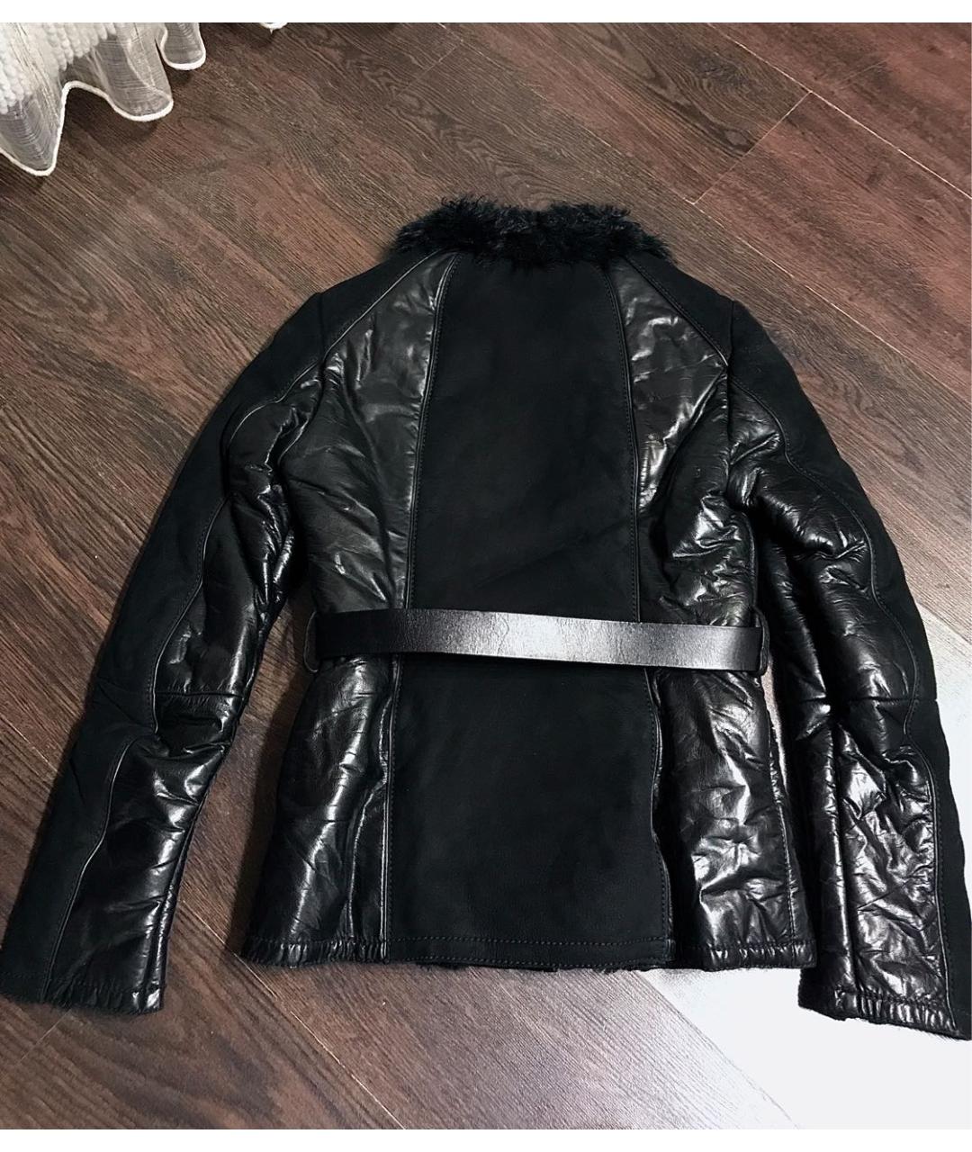 GUCCI Черная кожаная дубленка, фото 2